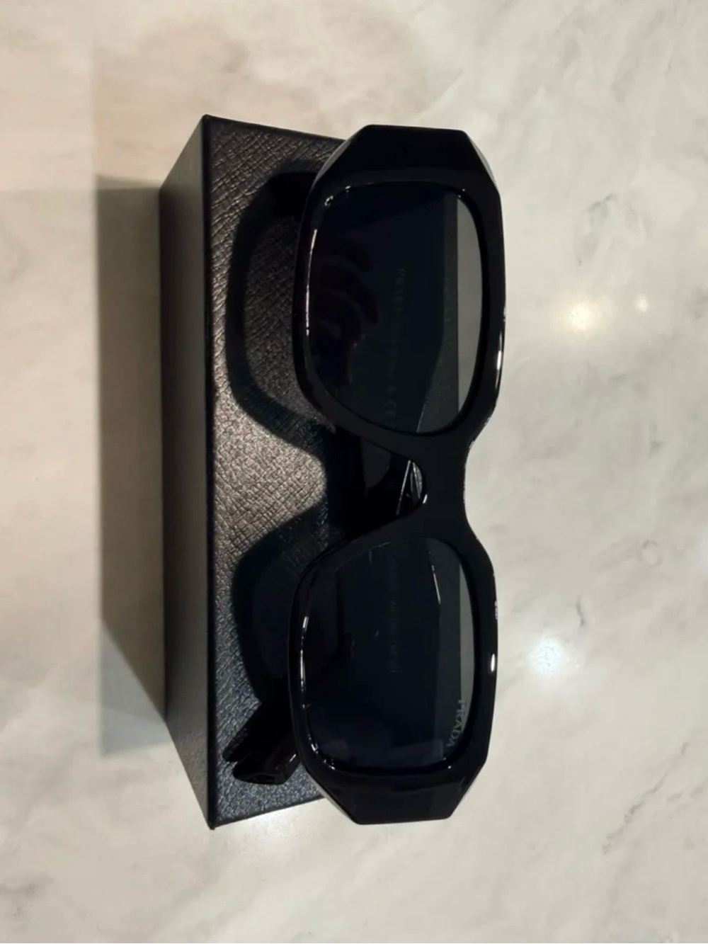 Men's Black Sunglasses - Classic Rectangular Shades